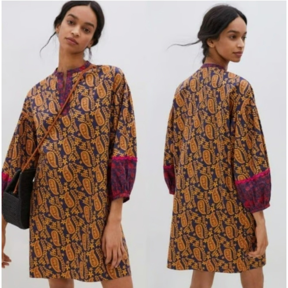 Anthropologie Sachin & Babi Celestine Tunic Dress Size LARGE Petite MSRP $168